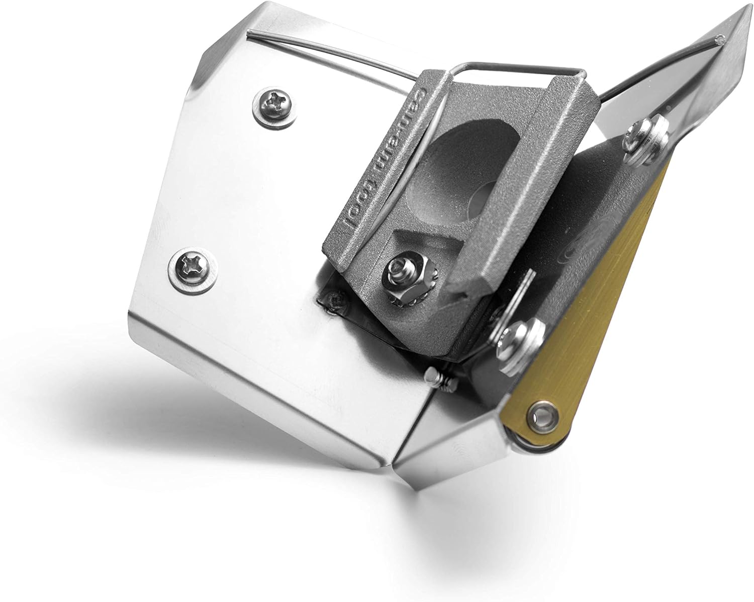 🔥 CanAm Tool C300-RR Direct Corner Flusher with Roller Wheels - For Applying Drywall Compound and Feathering Corners With A Fainter Touch (3 Widetrack)