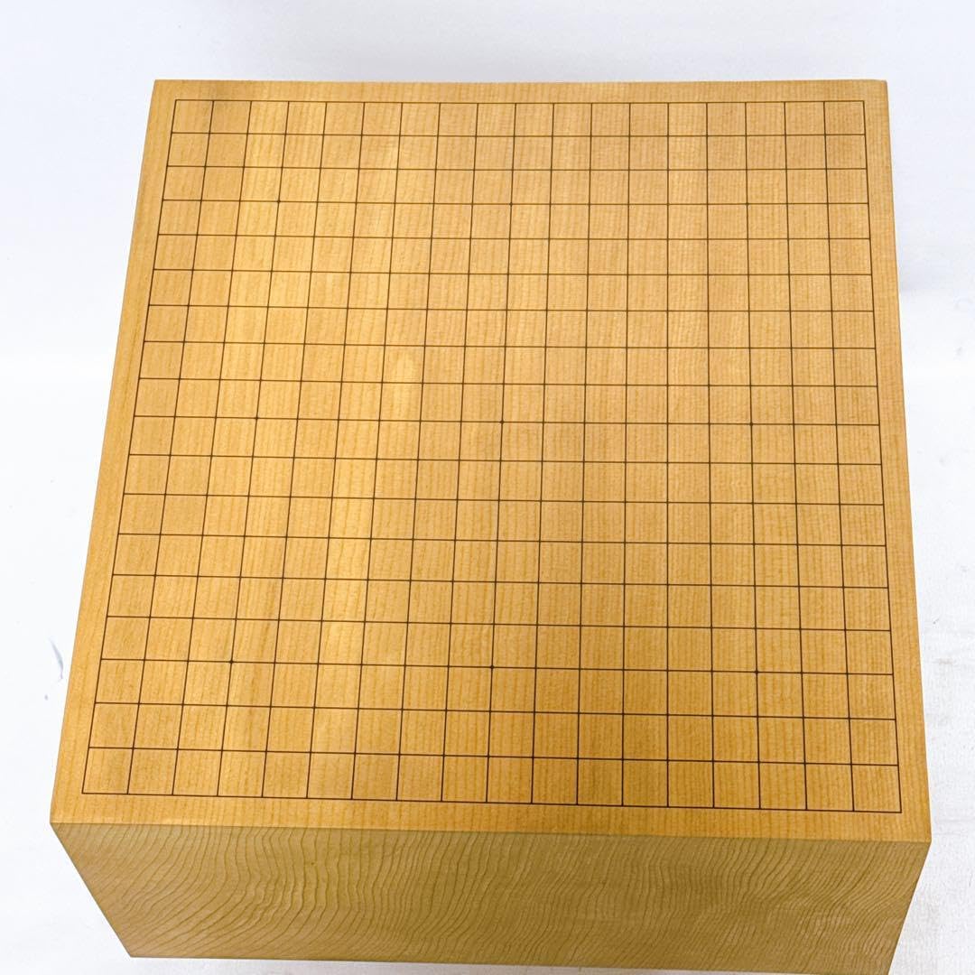 新かや本榧 碁盤碁石セット 6.5寸 へそあり 昭和レトロ 脚付き