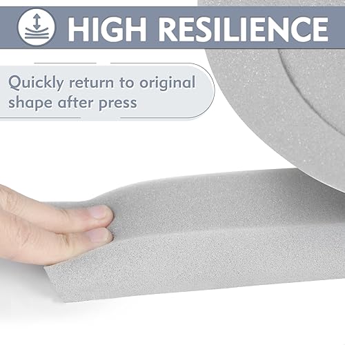 Miniatura 4 de Flamorrow Tira aislante de espuma para aire acondicionado de ventana, tira de sellado de espuma para ventana de 2 x 1 pulgada, 6.5 pies de largo,