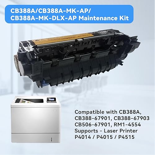 Miniatura 2 de Print CB388A-MK-DLX-APCB388A Kit de mantenimiento para impresora láser P4014  P4015  P4515 incluye fusor RM1-4554 (CB506-67901) (110V)