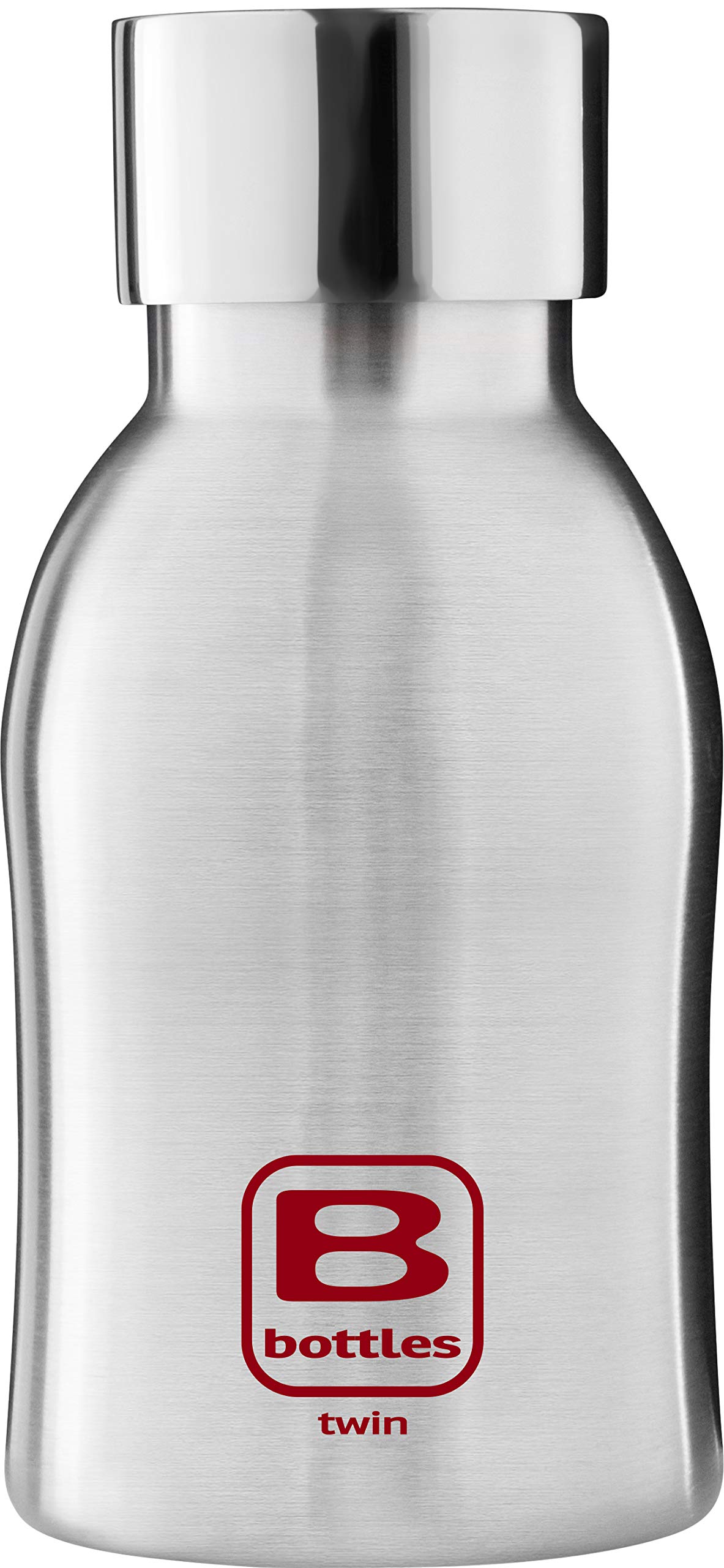 BUGATTI B Bottles Twin Thermoflasche hält Flüssigkeiten 12 Stunden lang heiß 24 Stunden lang kalt und 36 Stunden lang EIS Umweltfreundliche und Wiederverwendbare Fitnessflasche aus Edelstahl 18/10