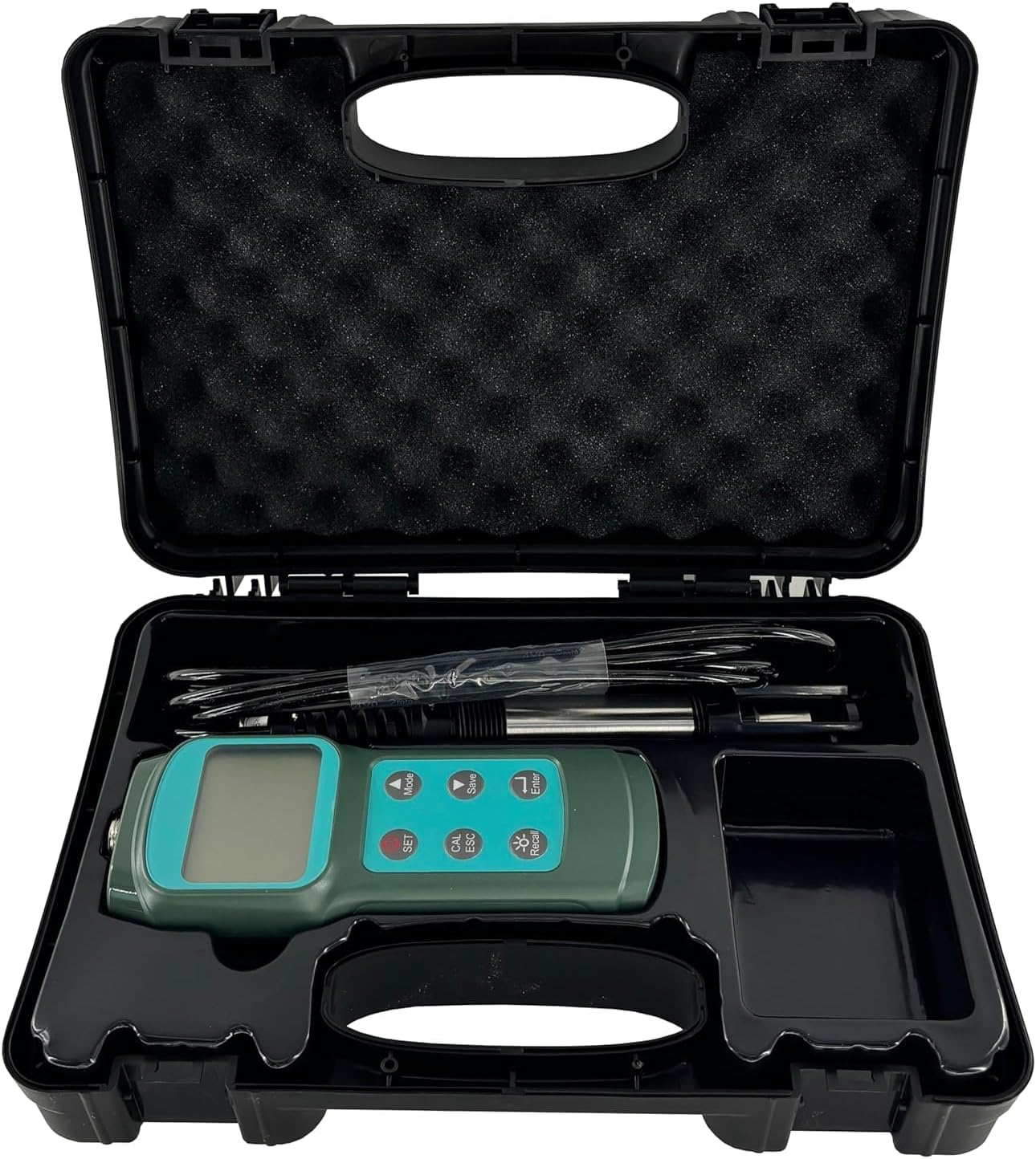 Portable Fluorescent Dissolved Oxygen Meter digital DO meter with 3.5m Probe Dissolved Oxygen Measurement Range 0~15mg/L or 0~119.9% Solution 0.1 (mg/L) Accuracy ±3.0% FS