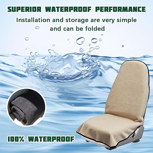 Miniatura 4 de Funda impermeable para asiento de automóvil, antideslizante, suave, protector de toalla para el sudor del vehículo, lavable a máquina, accesorios