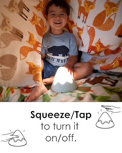 Miniatura 9 de Luz nocturna, DesignNest, lámpara en forma de montaña nevada, control de toque y ajuste de temporizador, silicona suave, regulable, iluminación