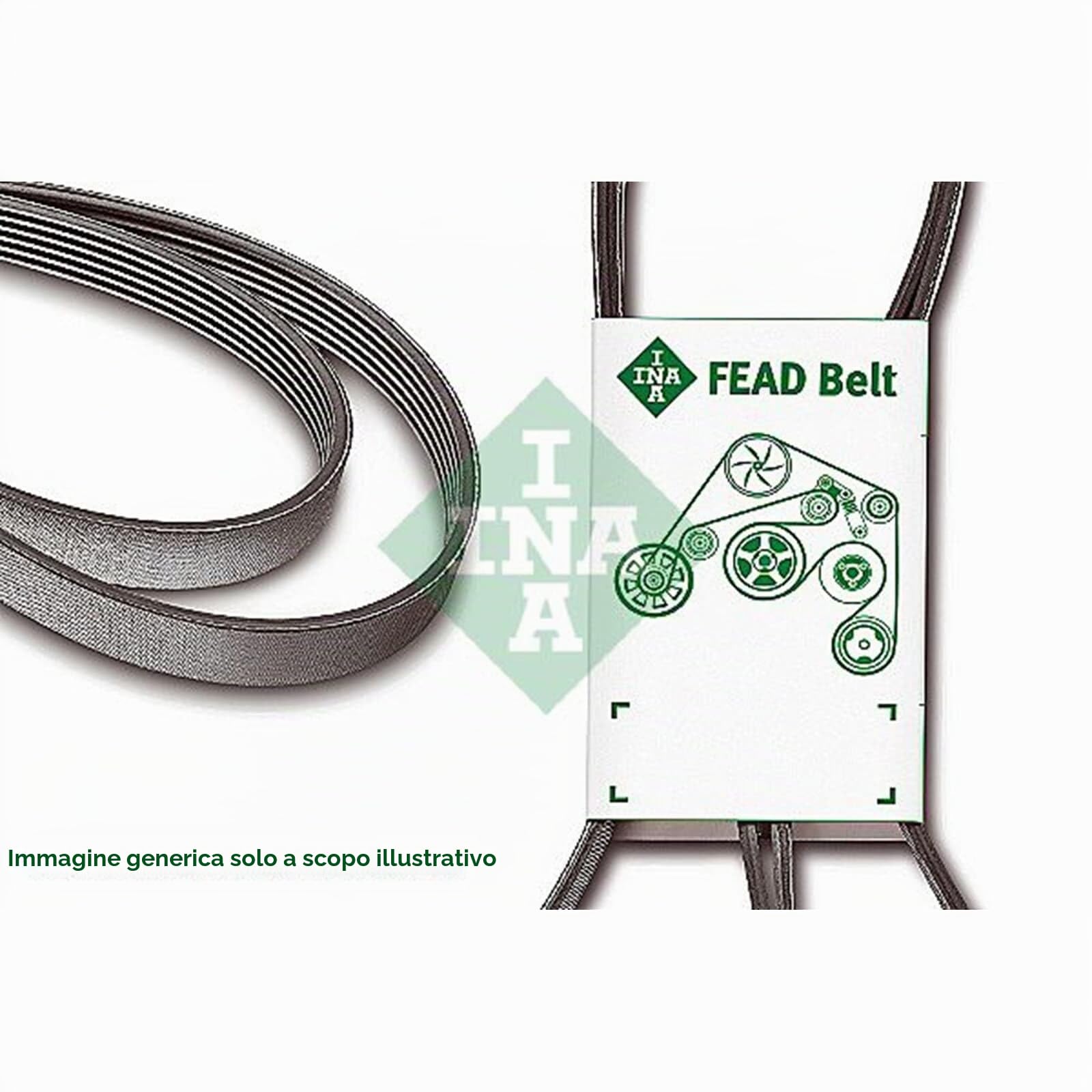 INA Kit Cinghie Poly-V 529 0319 10 1745mm Compatibilità con MERCEDES-BENZ Classe A W176 Classe B W246, W242 GLA X156 CLA Coupé C117 CLA Shooting Brake X117