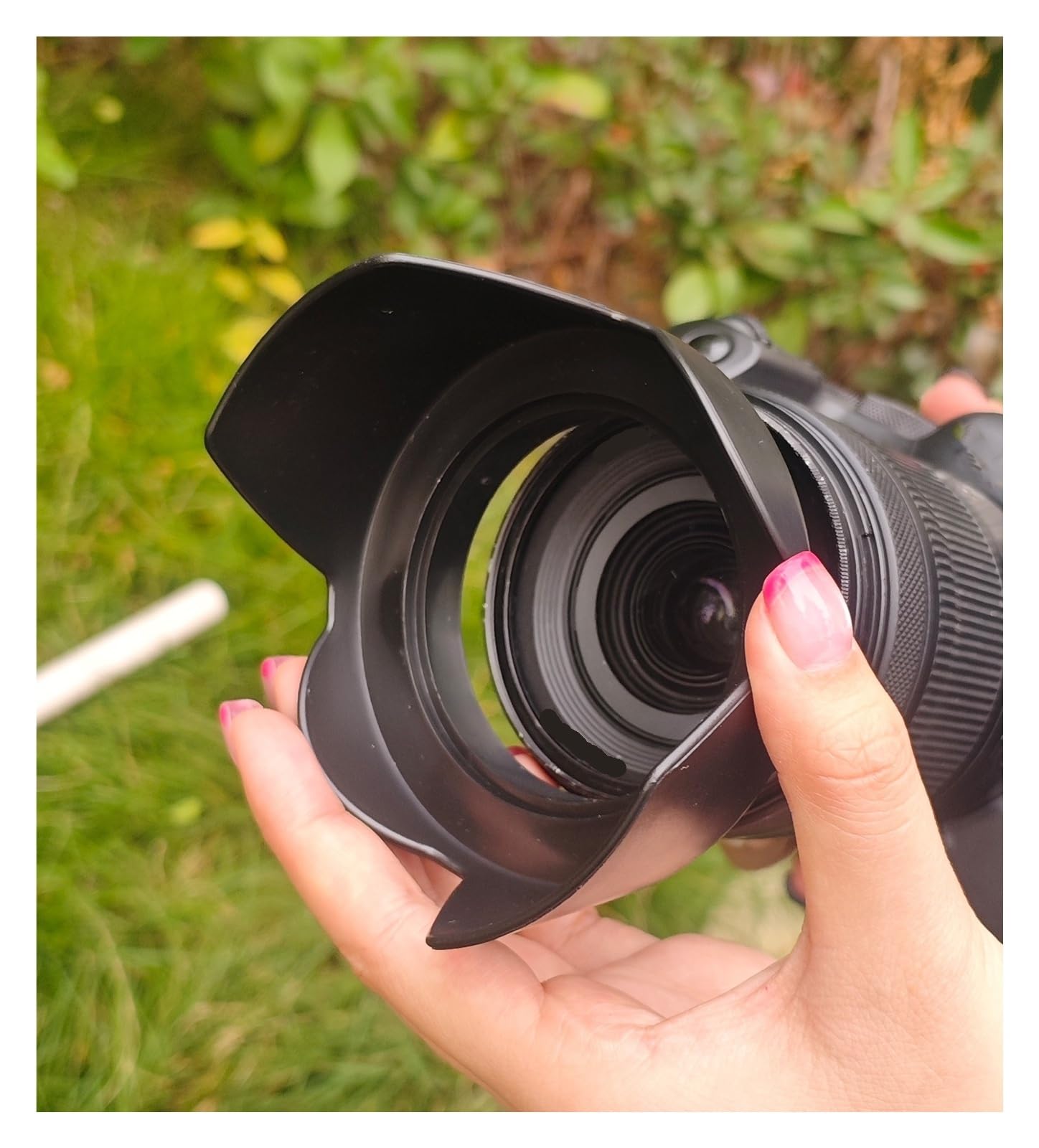 Pare-Soleil 49 52 58 62 67mm d'appareil-Photo de Forme Fleur for l'appareil-Photo(5 Pack,62mm Hood)
