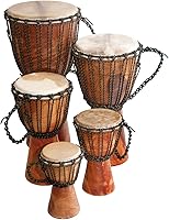 Vista 3 de Djembe Principiante Liso, 24" de alto, 9-10.5" Cabeza