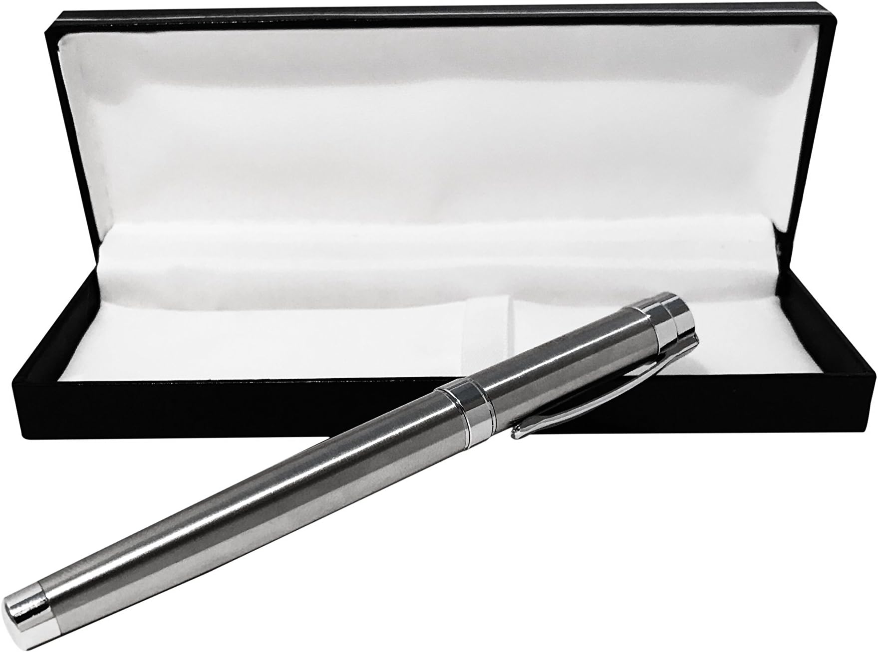 Silver Ballpoint Steel Pen by IXMAR - with Engraved Box