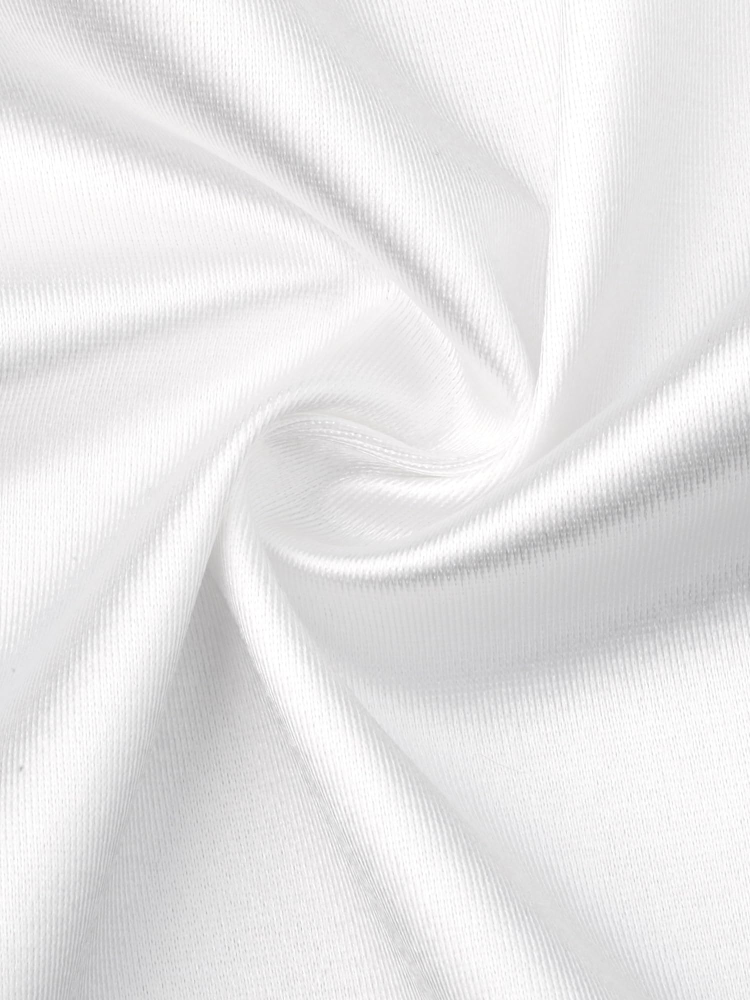 Allegra K Boléro en satin pour femme ouvert sur le devant froncé à manches longues, blanc, X-Small