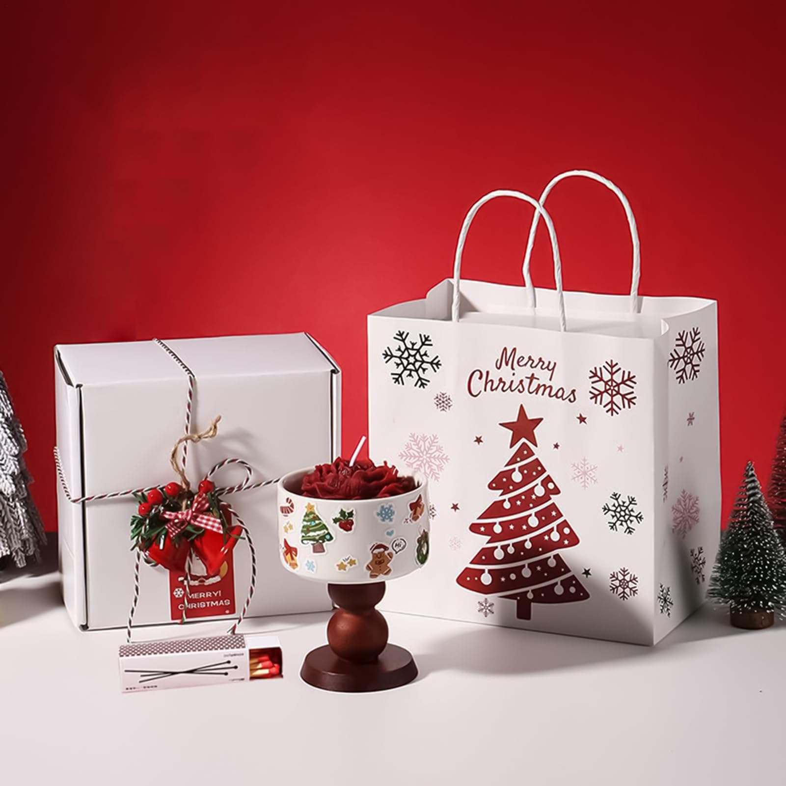 Weihnachtskerze Sojawachs Mit Langer Brenndauer Und Aromatherapie | Weihnachtliche Duftkerzen Für Ein Duftendes Zuhause Für Männer, , , Entspannung, Zuhause, Party Sowie Festliche Anlässe Wie