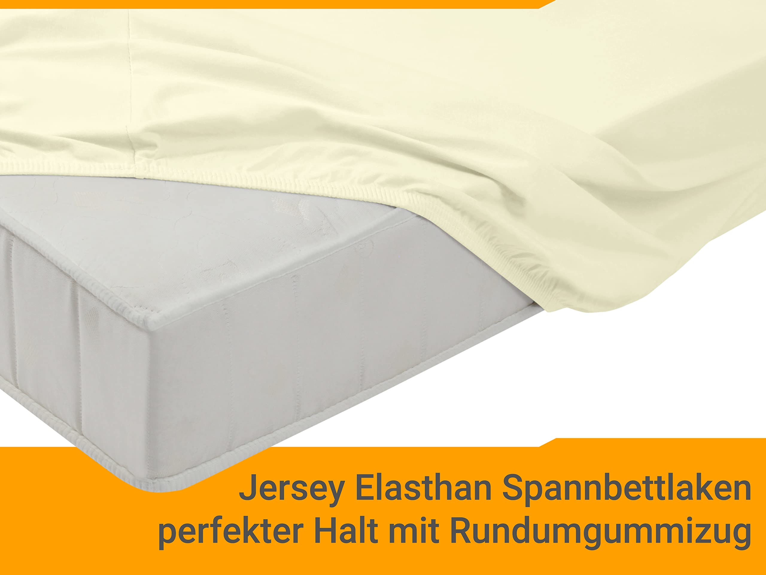 Npluseins Drap Housse 180x200 Coton - Drap Housse de Luxe pour lit à Eau, Convient pour Matelas 180x200 à 200x220 cm, certifiée Oeko-TEX, Blanc Naturel