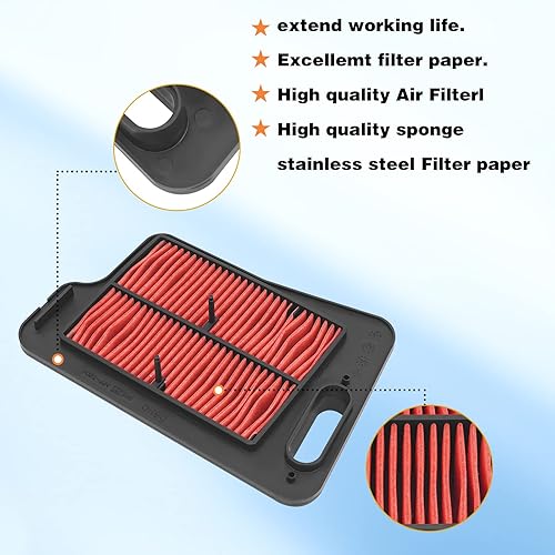 Miniatura 5 de AHL Filtro de Aire para SUZUKI AN400 BURGMAN 2007-2016 13781-05H00-000