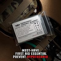 Vista 5 de EVERLIT Survival Emergency Mylar Thermal Blankets -Space Blanket Survival kit Camping Blanket Perfect for First Aid Kit Outdoors, Hiking