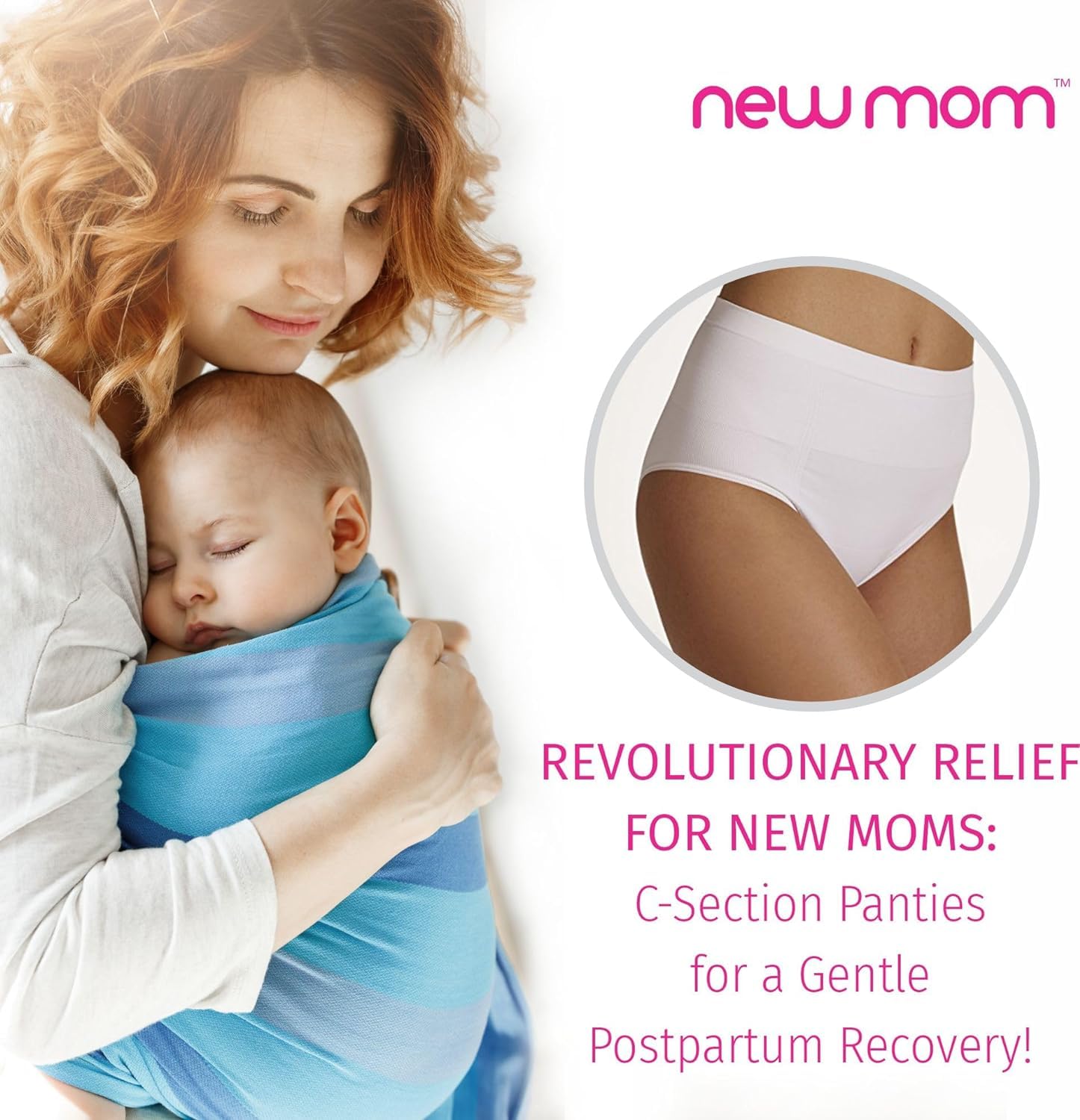 NewMom Caesarean Panty – White-Black (M) Pack of 2 - Image 7 thumbnail