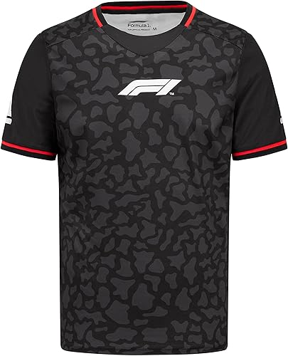 Colección Fórmula 1 - Camiseta deportiva F1 Camo - Negro - Talla M, Negro -