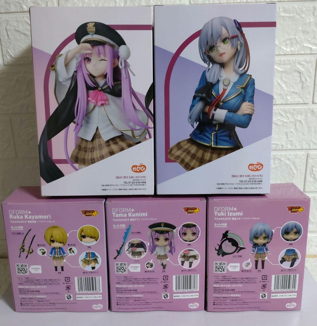 ヘブンバーンズレッド　ヘブバン　フィギュア　茅森月歌　和泉ユキ　國見タマ ヘブンバーンズレッド ヘブバン フィギュア 茅森月歌 和泉ユキ