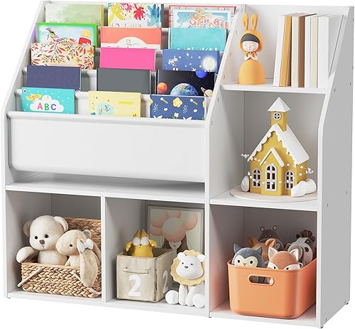 Estantería infantil con organizador de juguetes, estante para libros para habitación de niños, estantería de 5 niveles, almacenamiento de juguetes y disponible en Yaxa Colombia