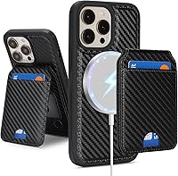 Vista 54 de Havaya Funda para iPhone 13 Pro Max y iPhone 12 Pro Max, cartera compatible con magsaf 2 en 1, desmontable magnética con tarjetero y ranura trasera