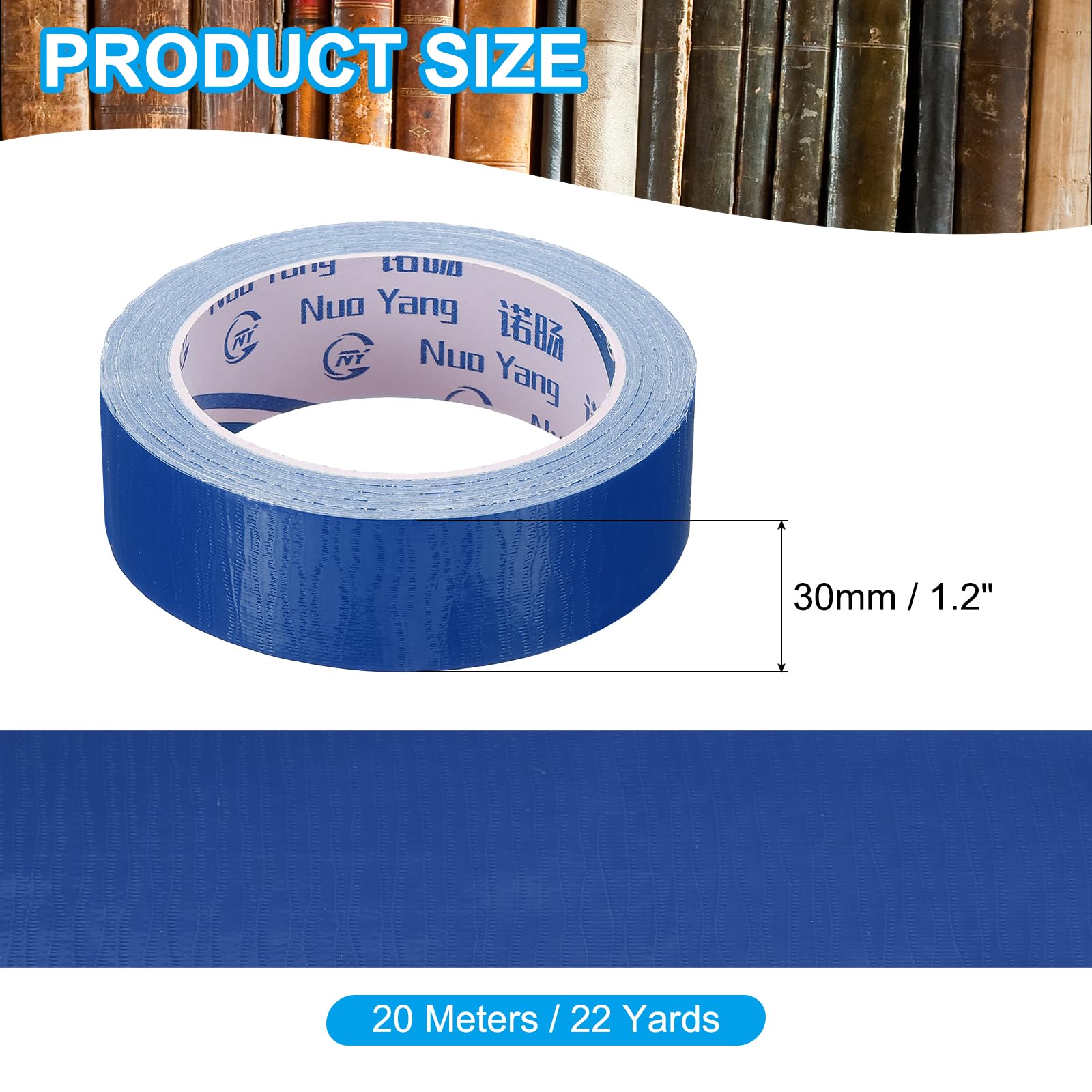 Ruban De Réparation Pour Reliure De Livres - 22 Yards (20m) X 45mm - Adhésif En Tissu Vert - Pour Restaurer Vieux Livres Et Projets DIY - 3