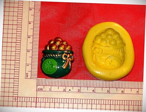 Moldes de chocolate para el día de San Patricio, molde de silicona 2D, 718 tazas, para pastel, resina de chocolate, caramelo, galletas, caramelos,