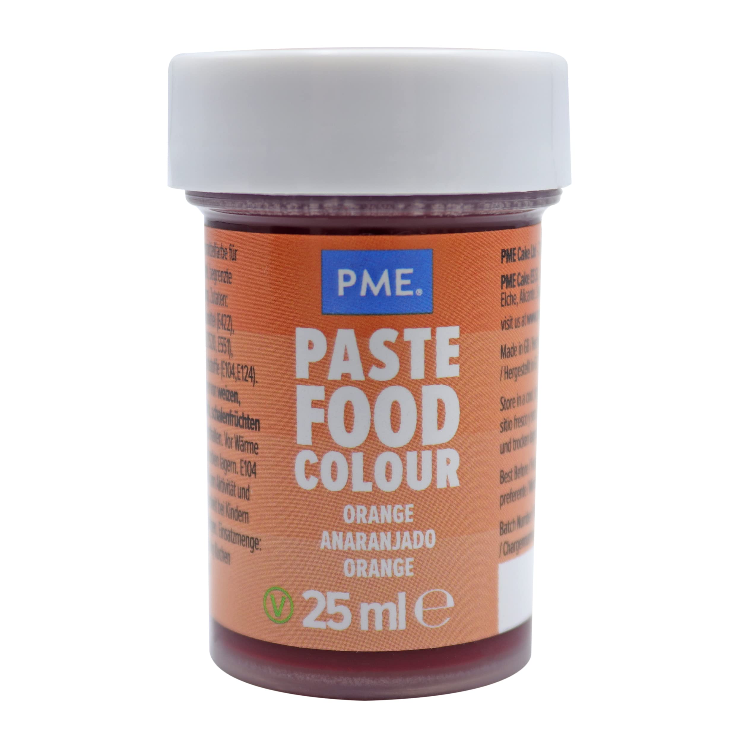 PME Paste Food Colour Orange 25 ml