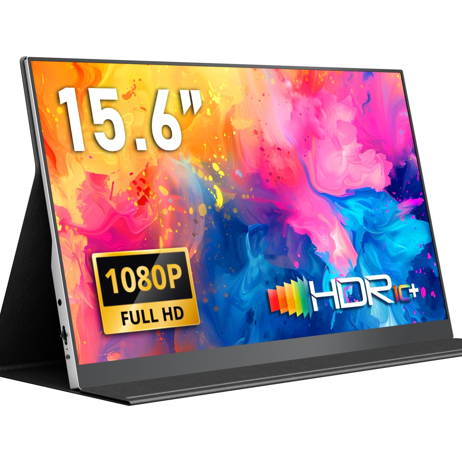 Yodoit Écran Portable 15,6", 1920 × 1080 FHD Moniteur IPS Display HDMI USB Type C avec Haut-parleurs Intégrés pour PC/MacBook/Ordinateur Portable/Xbox/PS4 5/Switch/TV