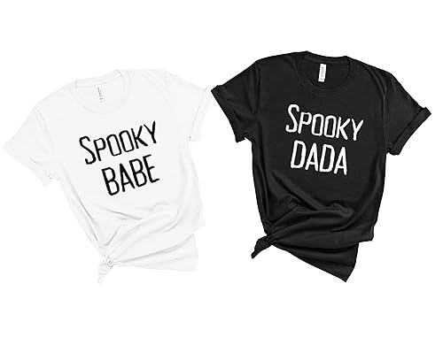 Spooky Dada Spooky Babe Shirts Matching Halloween Shirts Halloween Family Shirts Couples Shirts Halloween Shirts