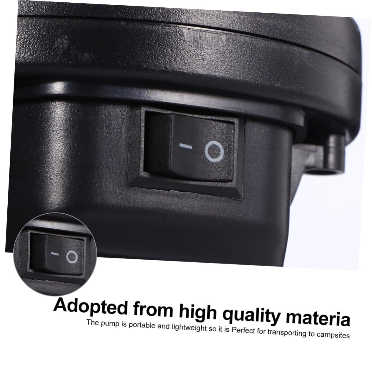 ABOOFAN Rechargeable Electric Air Pump with Lithium Battery Portable Inflatable Pump for Quick Inflate Deflate of Kayaks Air Beds and Sports Equipment US Plug Compatible Black