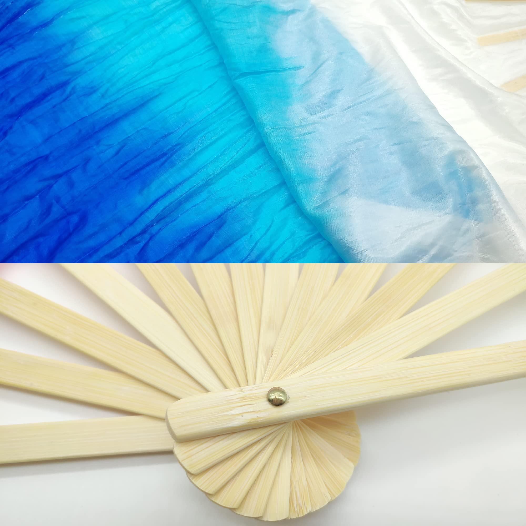 1 Paire Long éVentail En Soie,D'éVentails De Danse Du Ventre Voiles éVentail De Danse Du Ventre Pour Femme Eventail De Danse Oriental 1.8m,Pour Spectacles,RéPéTitions,Divertissements