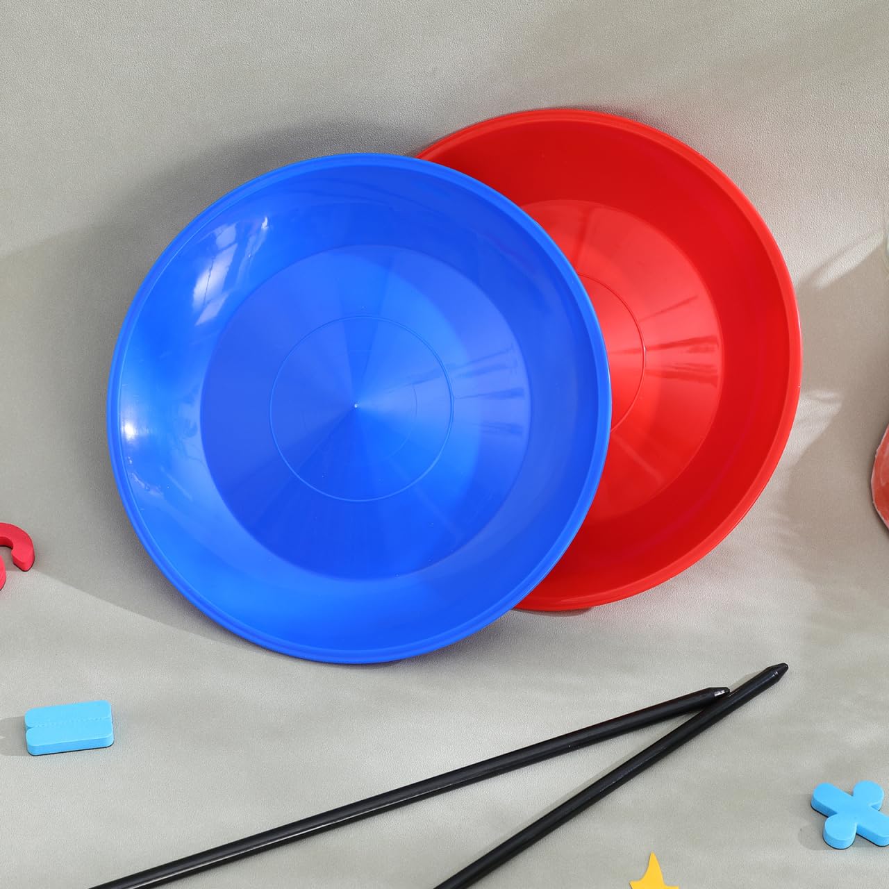 UPKOCH Jonglier-Drehteller Mit Stäben 2Er Set Bunte Zirkus-Jonglierscheiben Für Akrobatik Und Balance Training Kinder Und Erwachsene Jonglier-Geschicklichkeitsspiel