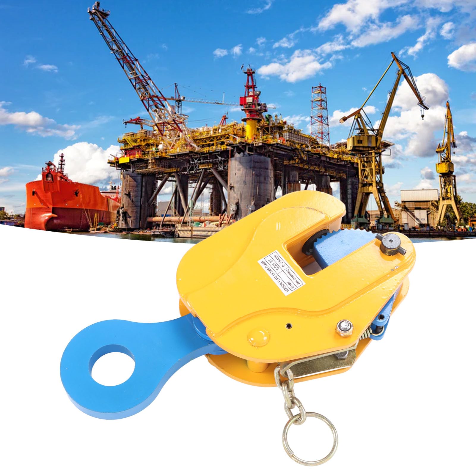 Pinza Per Sollevamento Pietre E Marciapiedi - Apertura 0-37 Cm, Capacità 100 Kg, Acciaio Rinforzato - Foto 1