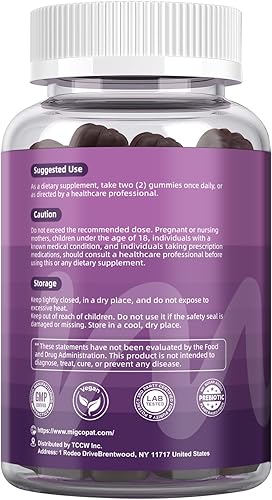 Miniatura 9 de Gomitas de probióticos pre post, 5 en 1 probióticos prebióticos posbióticos digestivos con fibra, 120 mil millones de CFU de probióticos para la