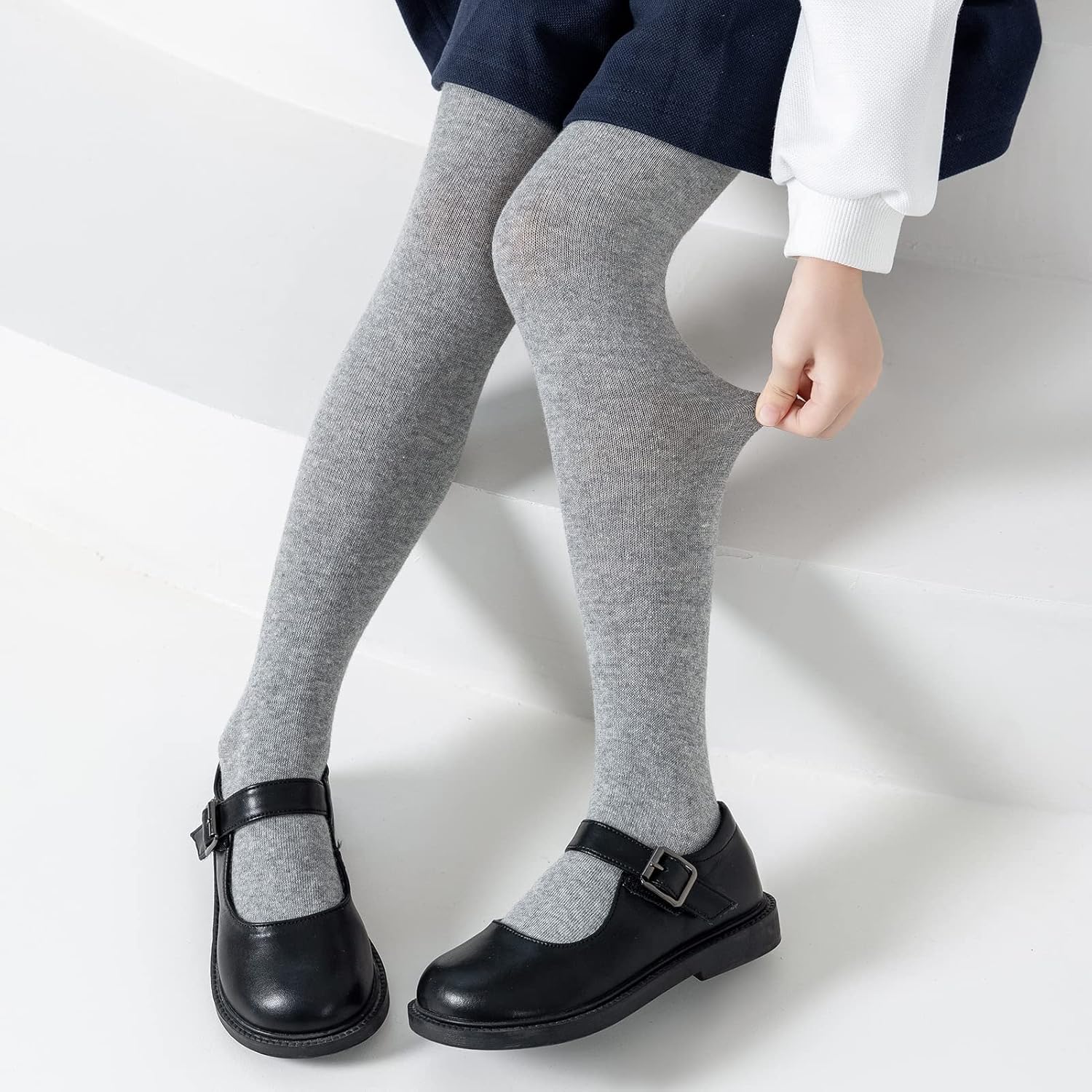 Jormatt Girls Tights Seamless Toddler Cotton Leggings Stockings Pantyhose Age 2-8y - Image 6