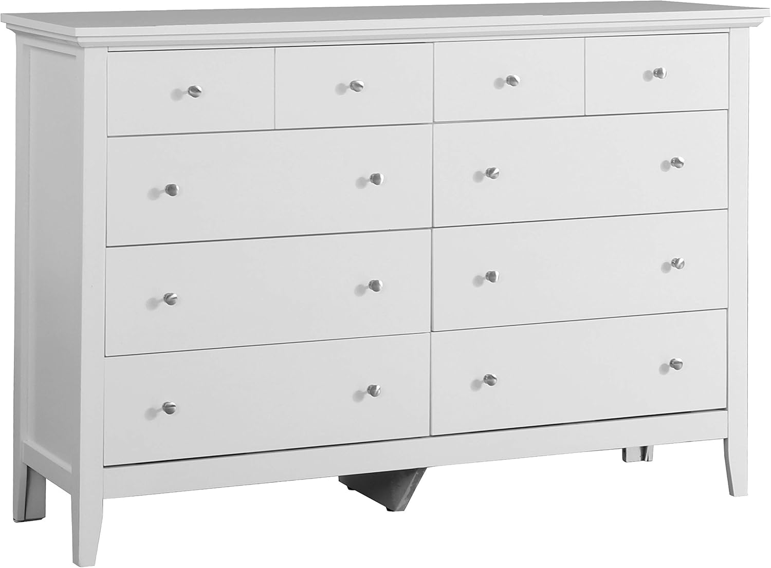 Glory Furniture Hammond 8 Drawer Dresser in White Home