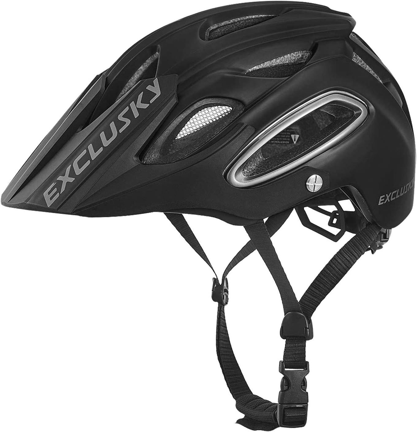Exclusky BGE Adult Cycle Helmet with Detachable Visor - Mountain Bike Helmets Adjustable Lightweight For Women Men Size M(54-58cm)