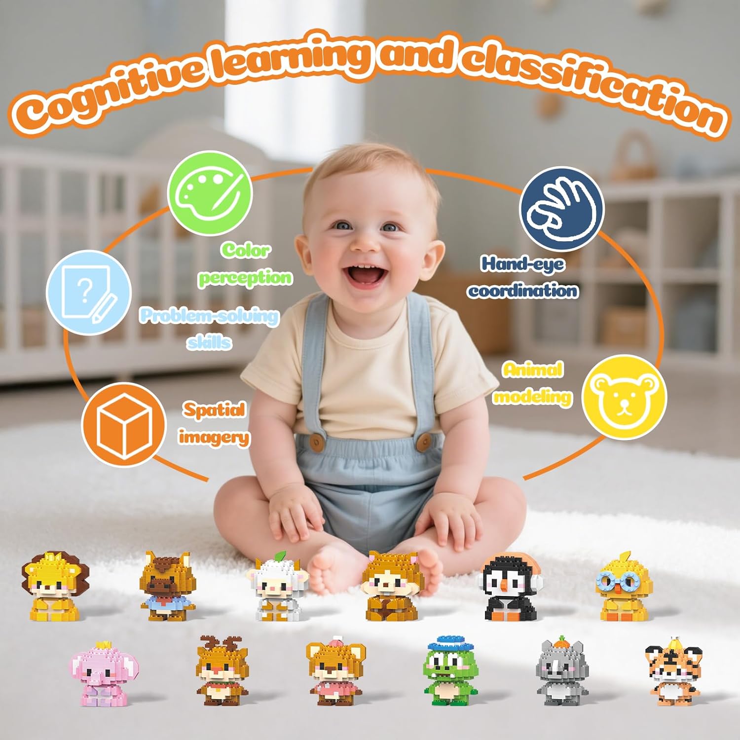 12 Pack Animals Building Block Sets,Micro Mini Animals Party Favors for Kids, Birthday Gift for Boy Girl(1,691 Pieces)