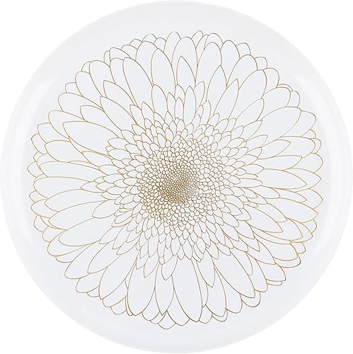 Miniatura 8 de PLASTICPRO El juego de 40 platos combinados incluye platos de 20 a 8.6 pulgadas y platos de 20 a 10.6 pulgadas, platos de plástico negro con diseño