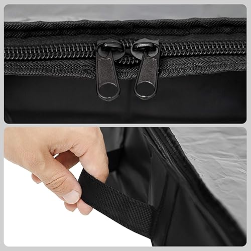 Miniatura 6 de Surblue 12 pares debajo de la bolsa organizador de zapatos bolsa de almacenamiento tamaño 2 pares (negro)