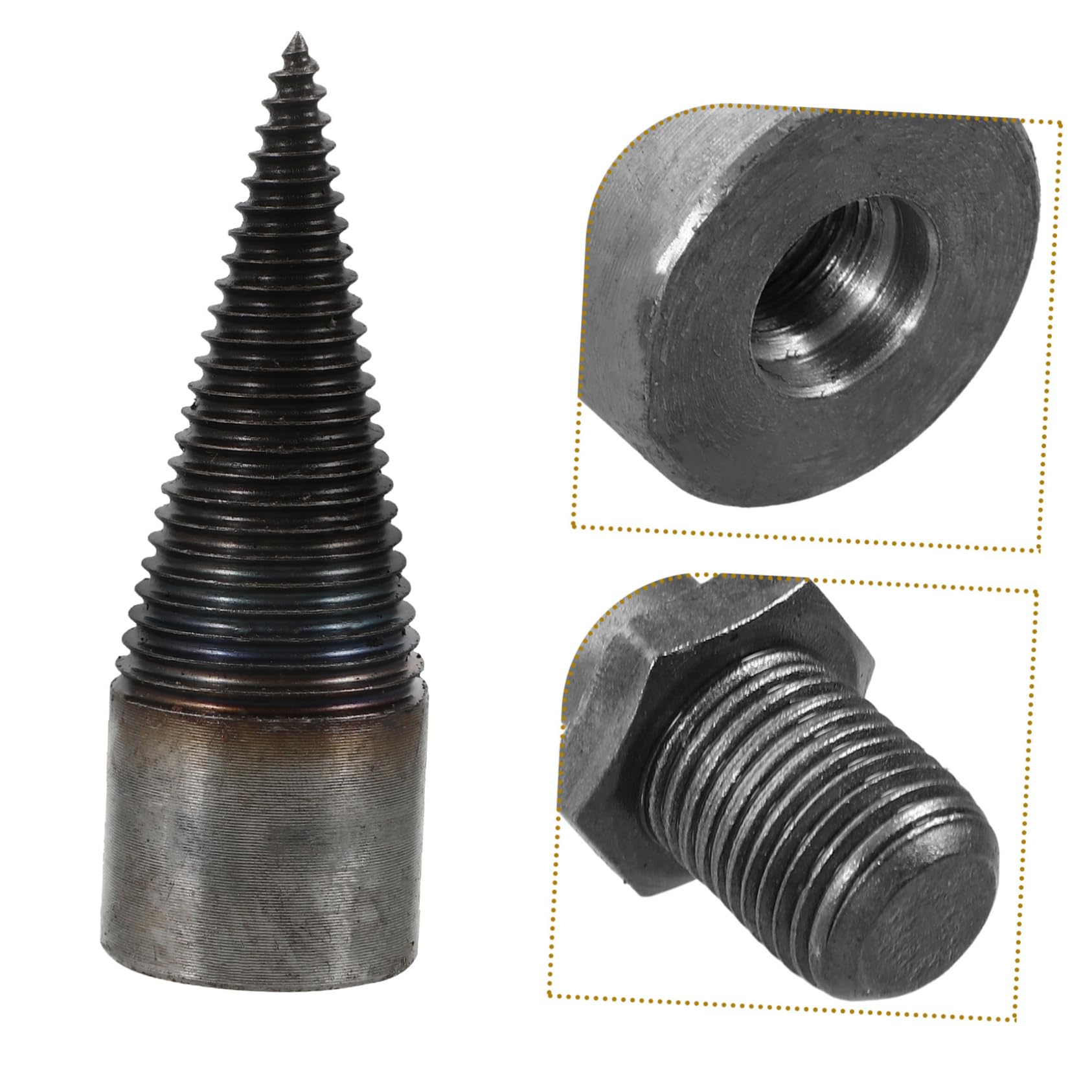 Iplusmile Holzspalter-Bohrer Für Brennholz - 32mm Sechskantschaft Für Elektrische Bohrmaschinen