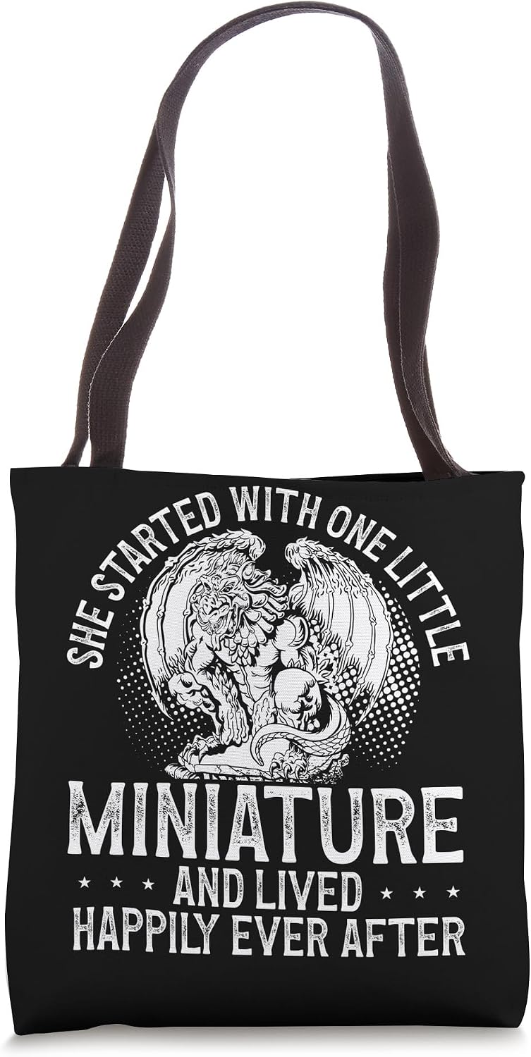 Hand-Painted Miniatures Funny Role-Playing Art Mini Painting Tote Bag
