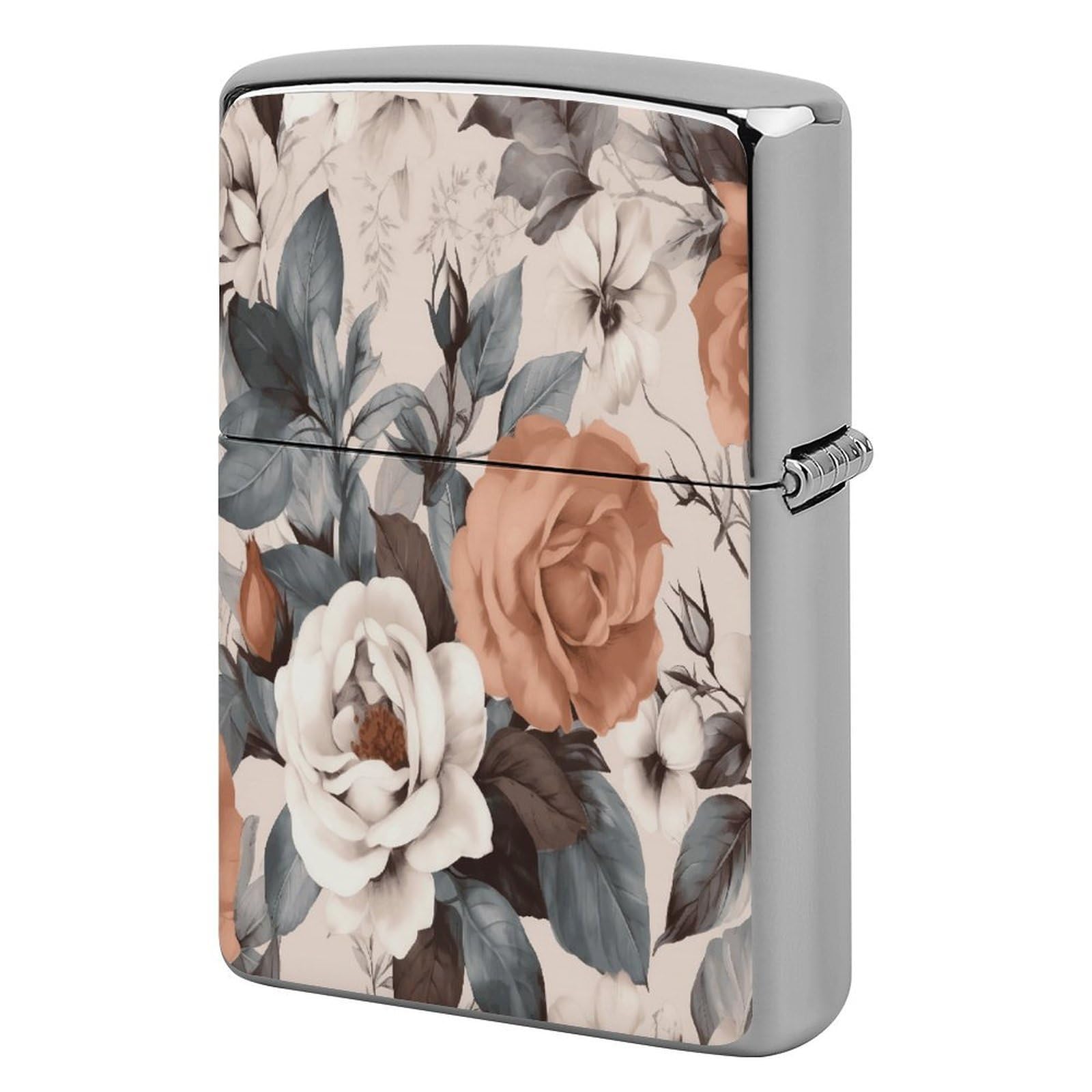 Fodpand Style Flowers Metal Lighter Case Cover Lighter Sleeve