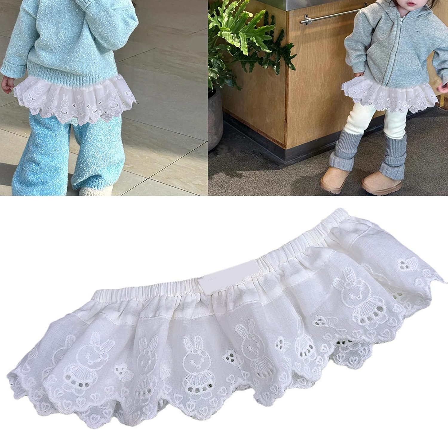 Toddler Girls Skirt Baby Butt Curtain Decorative Ruffle Apron Design for Fashionable Look Comfortable Daily Wear
