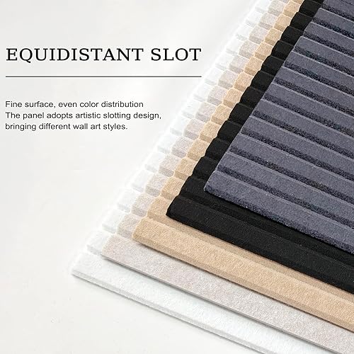 Miniatura 5 de Paquete de 5 paneles acústicos grandes, paneles de espuma a prueba de sonido de 48 x 24 x 0.4 pulgadas para paredes, paneles de amortiguación de