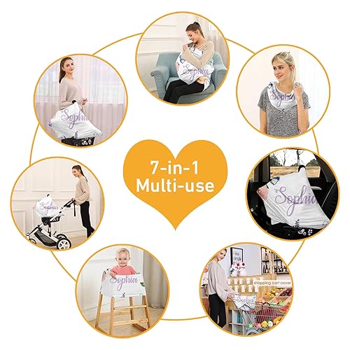 Miniatura 5 de Asiento de automóvil personalizado para padres primerizos  Funda de asiento de coche para bebé, funda de lactancia materna, almohadilla multifunción
