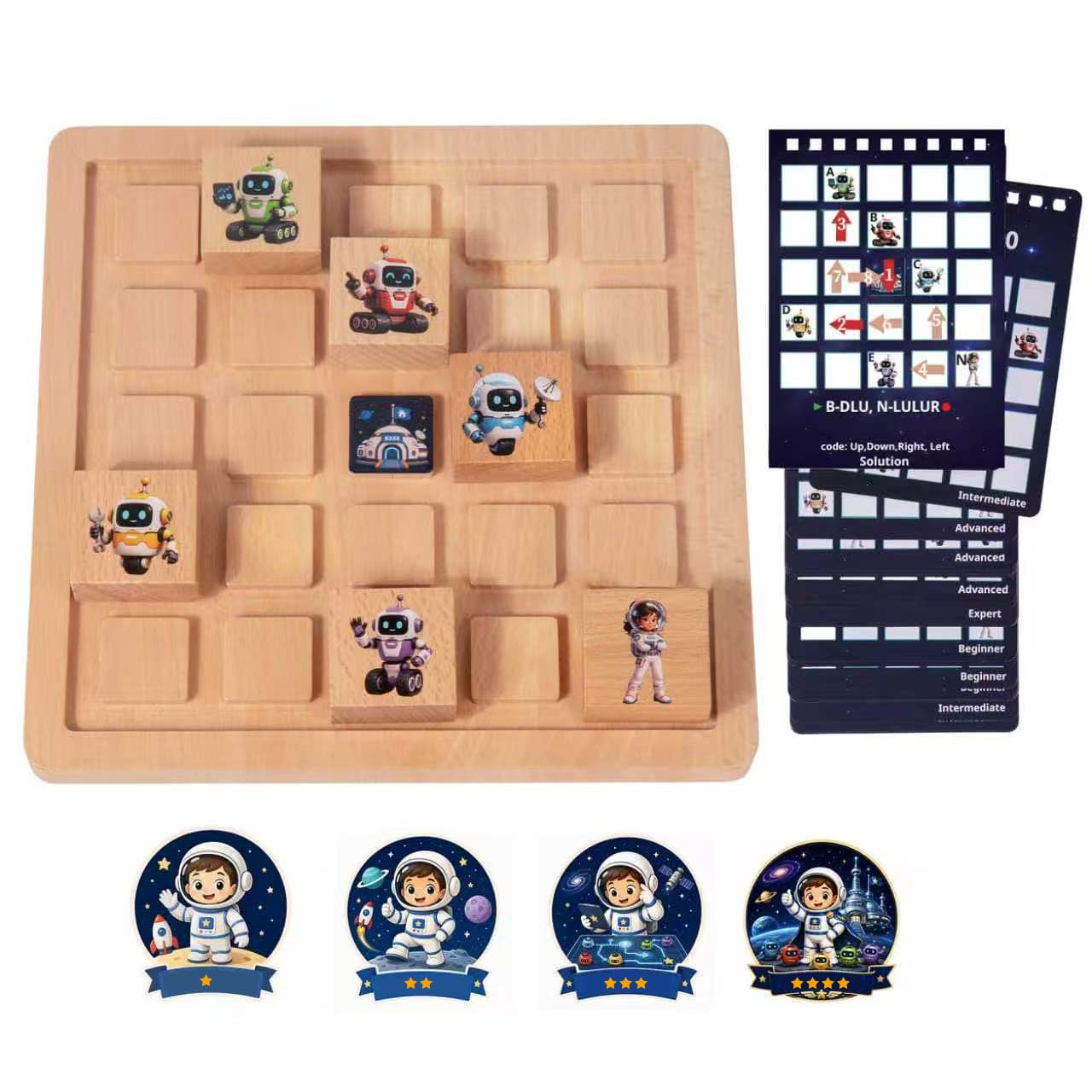 Space Logic Puzzle Game for Kids 8+ | Astronaut Rescue STEM Toy