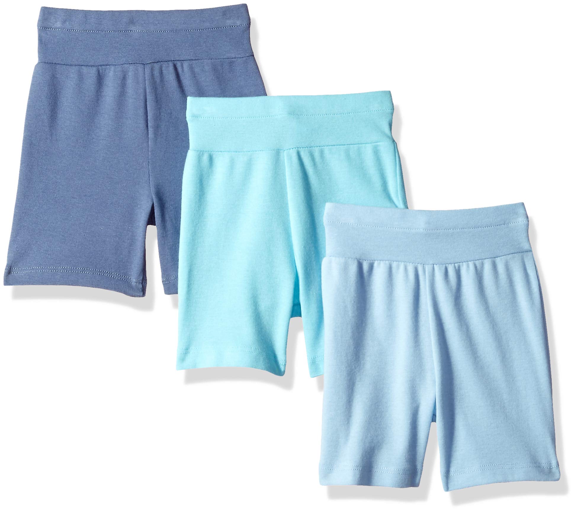 Hanes Flexy - Paquete de 3 pantalones cortos de punto ajustables para niñas
