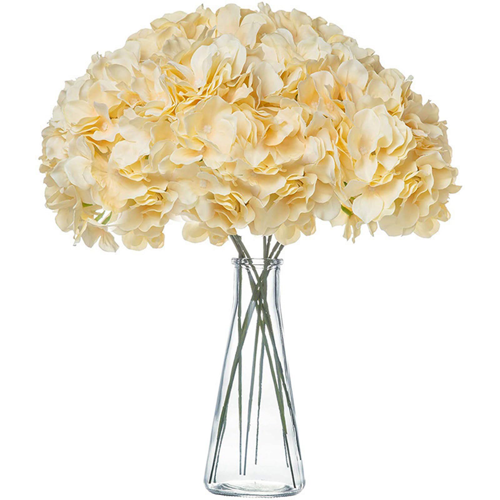 Piceioep Of 20 Polyester Fabric Artificial Hortensia Flower Bride Bouquet Wedding Accessory Ceremony Decorative Accessory Artificial Flower Wedding Bouquet