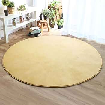 ラグ　直径150cm ベージュ Amazon｜ラグ マット 洗える 150cm ラグマット 夏用 円形 円型 160×160