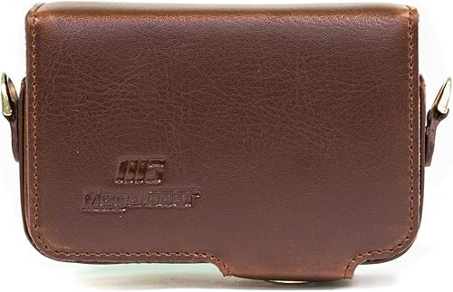 Miniatura 2 de MegaGear MG1144 - Funda de piel para cámara con correa compatible con Sony Cyber-shot DSC-HX95, DSC-HX99, DSC-HX80, DSC-HX90V, DSC-WX500, color