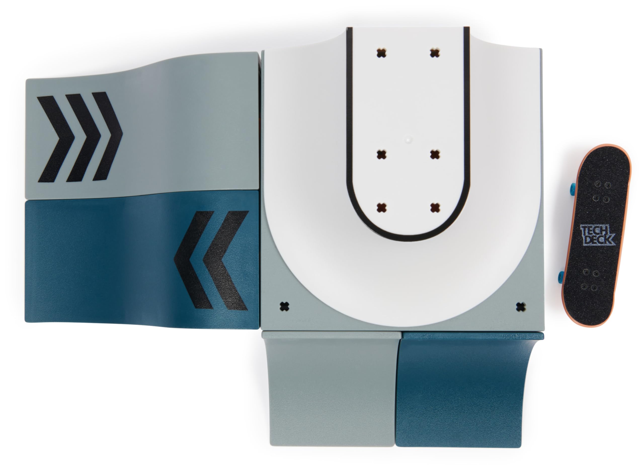 Tech Deck - Finger Skate - Starter Set X-Connect 100% Modulable À Construire Et Personnaliser + 1 Mini Planche Exclusive - Mini Skate Doigt - Jouet Enfant - Jeu Enfant 6 Ans Et + - Modèle Aléatoire